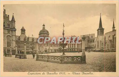 Cartes postales Exposition de Bruxelles 1935 - Vieux Bruxelles