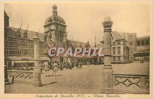 Cartes postales Exposition de Bruxelles 1935 - Vieux Bruxelles