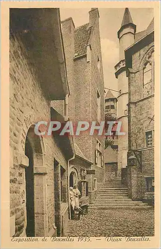 Cartes postales Exposition de Bruxelles 1935 - Vieux Bruxelles