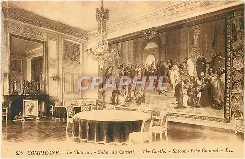 Ansichtskarte AK Compiegne - Le Chateau - Salon du Conseil