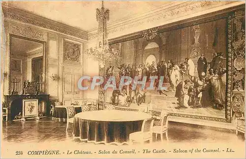 Cartes postales Compiegne - Le Chateau - Salon du Conseil