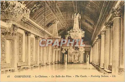 Cartes postales Compiegne - Le Chateau - La Salle des Fetes