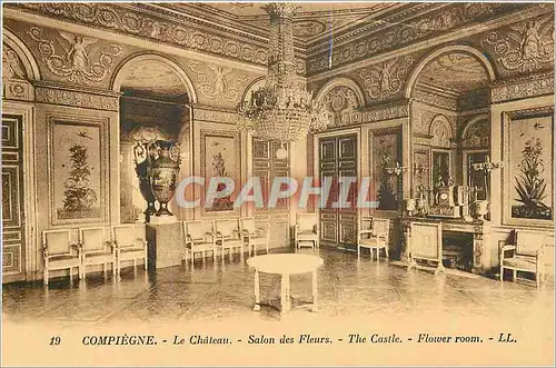 Cartes postales Compiegne - Le Chateau - Salon des Fleurs