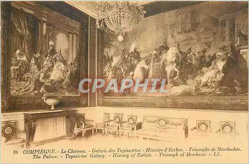 Ansichtskarte AK Compiegne - Le Chateau - Galerie des Tapisseries