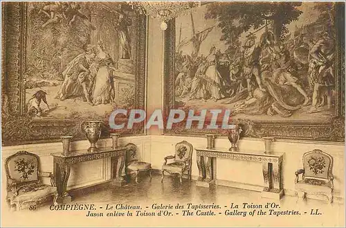 Ansichtskarte AK Compiegne - Le Chateau - Galerie des Tapisseries