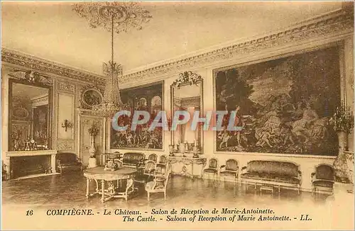 Ansichtskarte AK Compiegne - Le Chateau - Salon de Reception de Marie-Antoinette