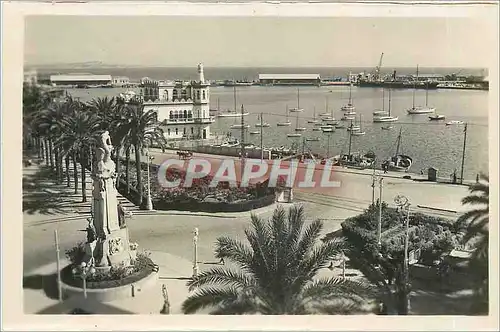 Cartes postales Alicante: Explanada de Espana y Real Club de Regatas