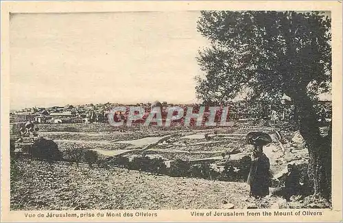 Cartes postales Vue du Jerusalem prise du Mont des Oliviers