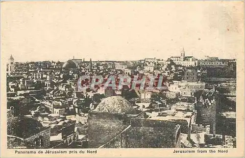 Cartes postales Panorama de Jerusalem pris du Nord