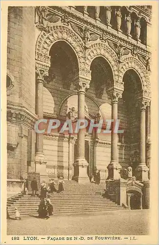 Cartes postales Lyon - Facade de N-D. de Fourviere