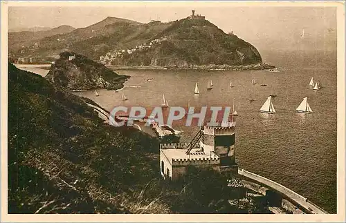 Ansichtskarte AK San Sebastian Vista desde el monte Urgull