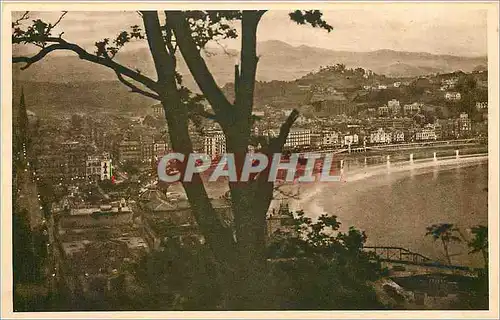 Cartes postales San Sebastian Vista desde el monte Urgull