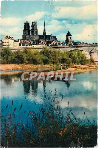 Cartes postales moderne Orleans Les bords de Loire Vue generale