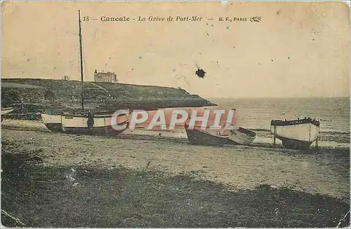 Cartes postales Cancale - La Greve de Port-Mer Bateaux