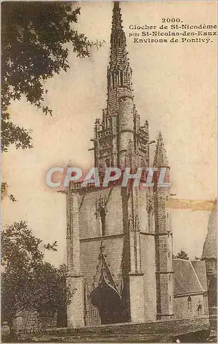 Cartes postales Clocher de St-Nicodeme pres St-Nicolas-des-Eaux