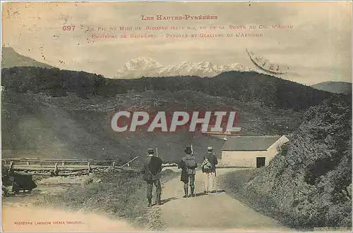 Cartes postales Les Hautes-Pyrenees LE Pic du Midi de Bigorre vu de la route du Col d'Aspin Environs de Bagneres