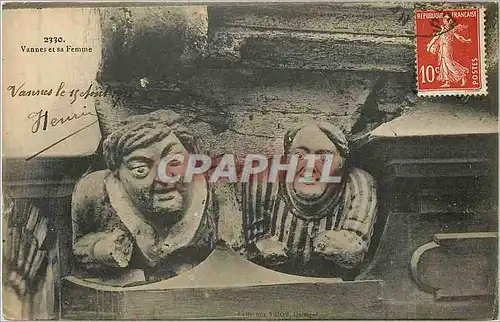Cartes postales Vannes et sa femme
