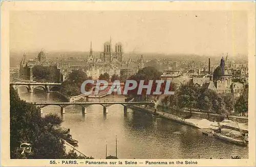 Cartes postales Paris - Panorama sur la Seine