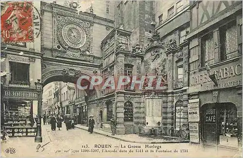 Cartes postales Rouen - La Grosse Horloge