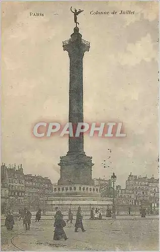 Cartes postales Paris - Colonne de Juillet