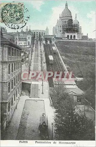 Cartes postales Paris Funiculaire de Montmartre