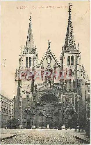 Cartes postales Lyon - Eglise Saint Nizier