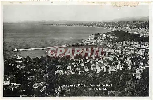 Cartes postales Nice - L'entree du Port et le Chateau