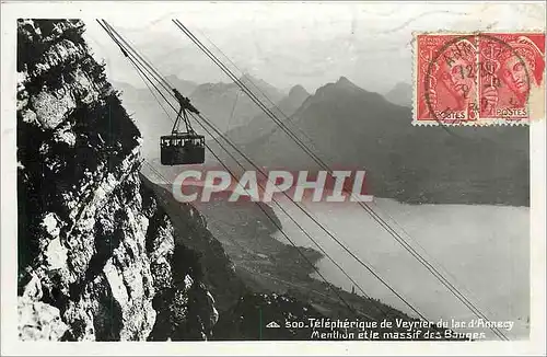 Cartes postales Telepherique de Veyrier du lac d'Annecy