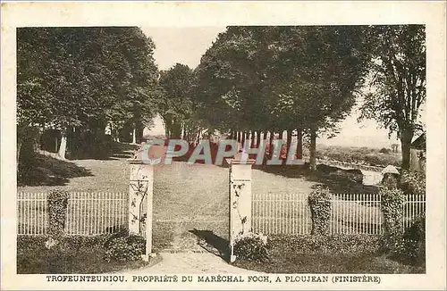 Cartes postales Trofeunteuniou. Propriete du Marechal Foch a Ploujean (Finistere)