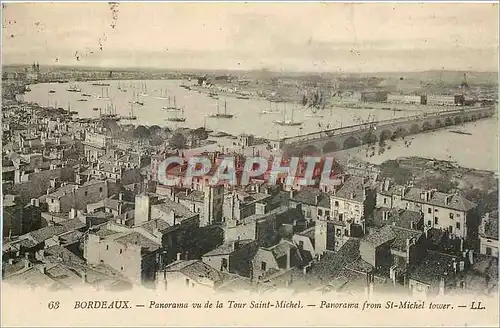 Ansichtskarte AK Bordeaux - Panorama vu de la Tour Saint-Michel