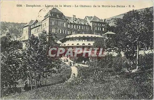 Cartes postales Dauphine - Ligne de la Mure - Le Chateau de la Motte-les-Bains