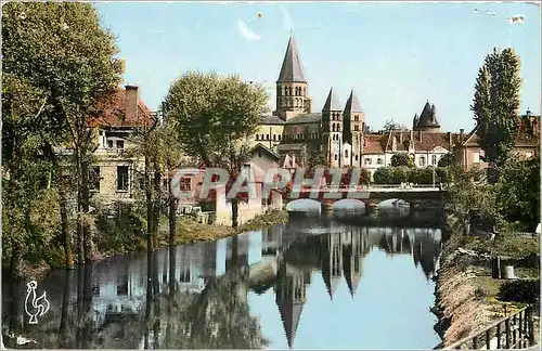 Cartes postales moderne Paray-le-Monial - La Basilique et la Bourbince
