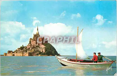 Cartes postales moderne Le Mont-Saint-Michel Bateau