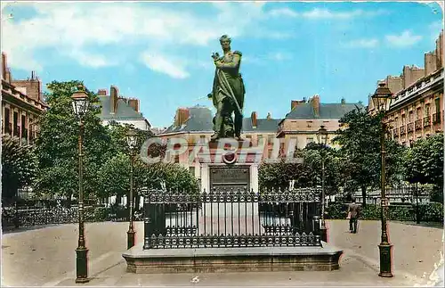Moderne Karte Nantes Statue du General Cambronne