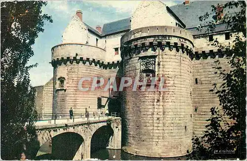 Moderne Karte Nantes  - Le Pont-Levis du Chateau