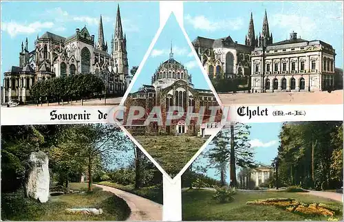 Moderne Karte Souvenir de Cholet