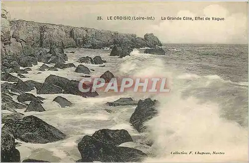 Cartes postales Le Croisic La Grande Cote Effet de Vague