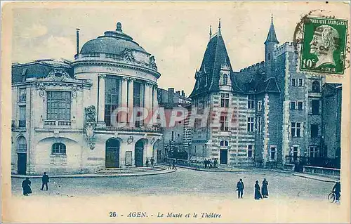 Cartes postales Agen - Le Musee et le Theatre