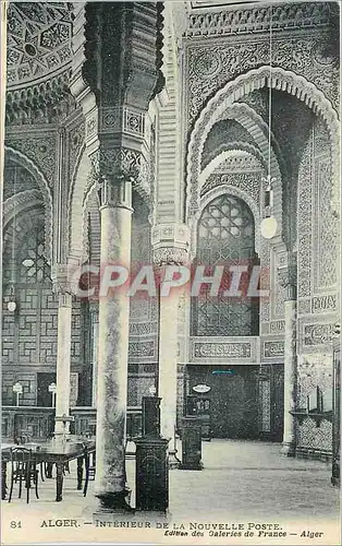 Cartes postales Alger - Interieur de la Nouvelle Poste