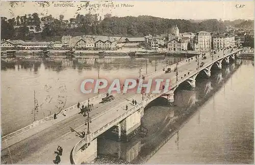 Ansichtskarte AK Bayonne - Le Pont St. Esprit et l'Adour