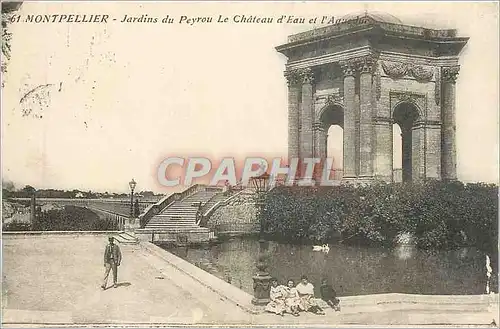 Ansichtskarte AK Montpellier - Jardins du Peyrou Le Chateau d'Eau