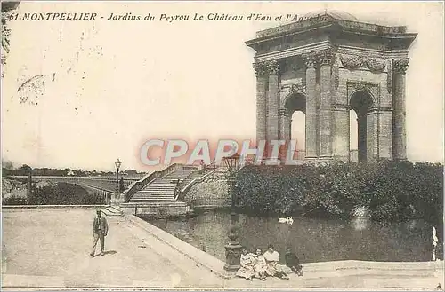Cartes postales Montpellier - Jardins du Peyrou Le Chateau d'Eau