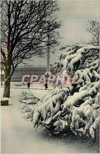 Moderne Karte Leningrad. View of the Palace Square