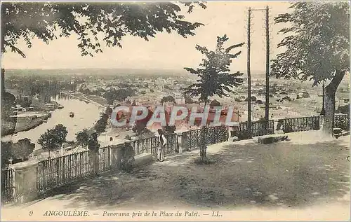 Cartes postales Angouleme - Panorama pris de la Place du Palet