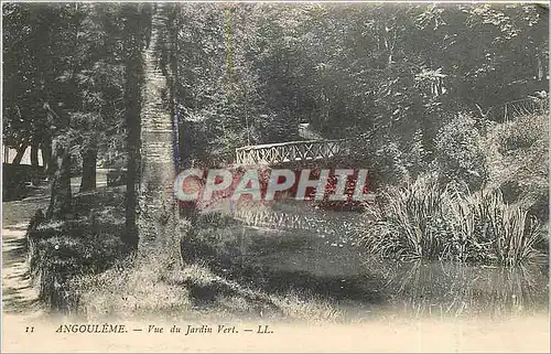Cartes postales Angouleme - Vue du Jardin Vert