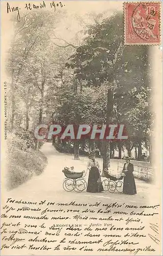 Cartes postales Angouleme - Jardin Vert Poussette