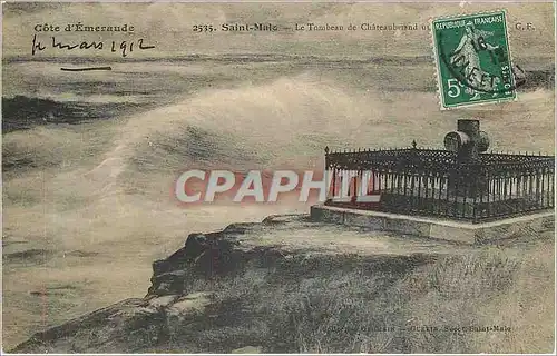 Cartes postales Saint-Malo - Le Tombeau de Chateaubriand