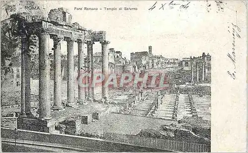 Cartes postales Foro Romano - Tempio di Saturno