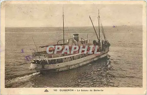 Ansichtskarte AK Quiberon - Le bateau de Belle-Ile