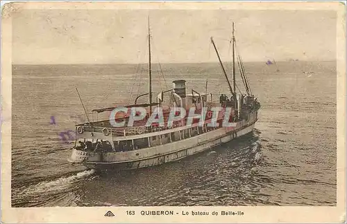 Cartes postales Quiberon - Le bateau de Belle-Ile